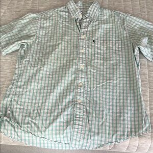 Brooks Brothers Men's Green Plaid Shirt.